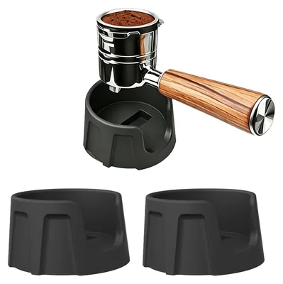 Tamperstation mit Silikonbasis, für 51/58 mm Stampfer, schwarz