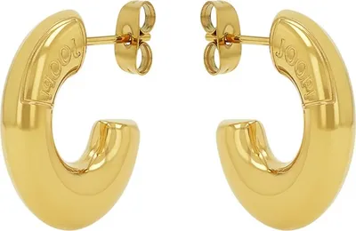 Produktbild von Joop! Creolen Damen Logo Edelstahl IP Vergoldet 19 mm 2039843