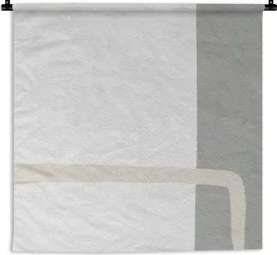 Produktbild von MuchoWow® Wandteppich Wandbehang Abstrakt - Minimalismus - Design 150x150 cm Tapisserie Dekoration Wandtuch - Wohnaccessoires - Modernes