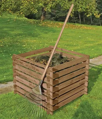 Produktbild von Komposter Holz kdi braun 90x90x70cm