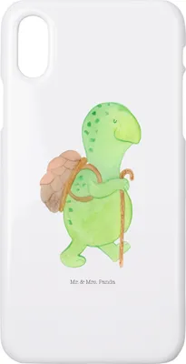 Produktbild von Mr. & Mrs. Panda Iphone 10 Handyhülle Schildkröte Wanderer - Weiß - Geschenk, Motivationssprüche, Handy, Entpannt, Hülle, Rucksack, Motivation, Schildkröten, Cover, X
