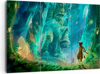 Produktbild von Bild auf Leinwand - Leinwandbild - Alt höhle geheimnis spaß - 165x110cm - Wand Bild - Wanddeko - Leinwanddruck - Bilder - Kunstdruck - Wanddekoration - Leinwand bilder - Wandkunst - CE165x110-2843