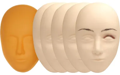 Image de Solidchoice - Tête de mannequin pour tatouage avec peau en silicone pour l'entraînement