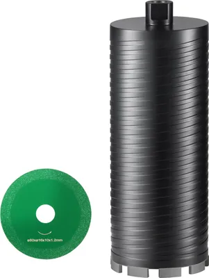Image de Foret à carotter SucceBuy, foret diamanté de 4,25 pouces pour carottage à sec ou à eau, destiné à la brique et aux blocs, profondeur de perçage de 9,5 pouces, compatible avec le soudage au laser.