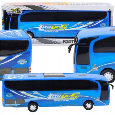 Produktbild von QULKI Großer Reisebus mit Friktionsantrieb Spielzeug