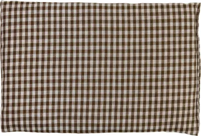 Produktbild von Kirschkernkissen 30 x 20 cm, braun-weiß - Als Wärmekissen & Kältekissen - Körnerkissen für Mikrowelle und Backofen - 30x20cm