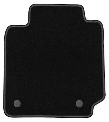 Obrázok produktu pre Velúrový koberec vodiča pre: Nissan Micra K12 2002-2010 (hatchback) – 1 ks, čierny, na mieru – Wielganizator BASIC
