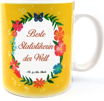 Produktbild von Mr. & Mrs. Panda Tasse Statistikerin - Geschenk, Abschied, Teetasse, Kaffeebecher, Kaffeetasse, Beruf, Pott, Becher, Berufsausbildung