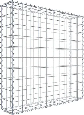 Produktbild von Gabione 100 cm x 100 cm x 20 cm (L x H x T), Maschenweite 10 cm x 10 cm, Spirale