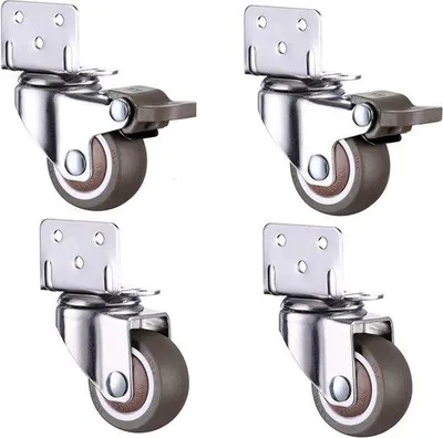 Obrázek produktu pro Kolečka s brzdou, 50 mm, 4 kusy, pro nábytek