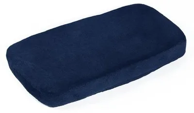 Produktbild von Ergonomische Armlehnenkissen für Bürostühle und Gaming-Stühle, Marineblau, traagschuim, rekbare Pasform