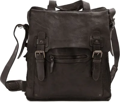 Produktbild von HAROLD'S Leder Umhängetasche Schultertasche Submarine Messengerbag Upend Black schwarz