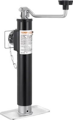 Obrázok produktu pre VEVOR zdvihák prívesu, dynamická nosnosť 907 kg, zváraná, otočná podpera s upevnením na rúrku, 283-533 mm parkovacia podpera pre prívesy