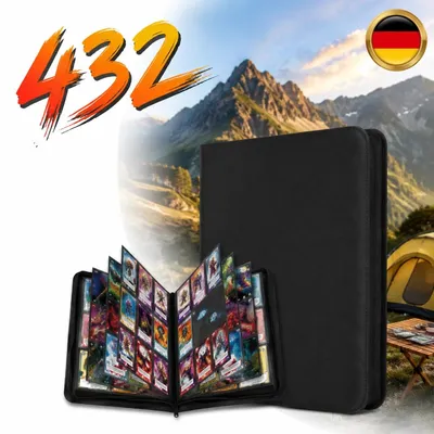 Produktbild von Sammelalbum Pokemon Karten 432 Karten 9-Taschen Kunstleder 24 Seiten Sportkarten