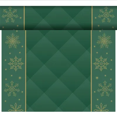 Produktbild von 4x Duni Dunicel® Tête-à-Tête-Tischläufer 0,4 x 24 m Rhombus Green