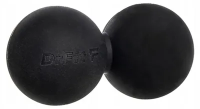 Produktbild von DrFit Doppel Lacrosse Massageball hart 12,6 cm schwarz