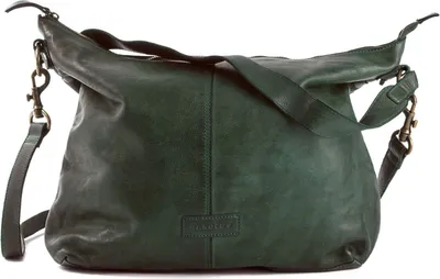 Produktbild von HAROLD'S Leder Schultertasche Submarine Shopper Green dunkelgrün