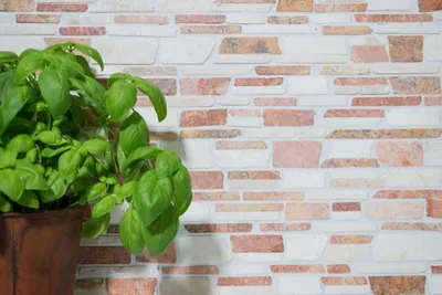 Produktbild von Handmuster Mosaik Fliese Marmor Naturstein beige rot Brickmosaik Biancone Rosso MOS40-0225_m
