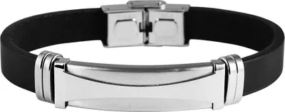 Produktbild von Akzent Armband aus Silikon und Edelstahl