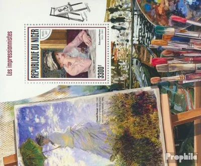 Produktbild von Briefmarken Niger 2017 Mi Block 735 (kompl. Ausg.) postfrisch Die Impressionisten