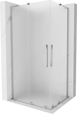 Zdjęcie produktu dla Mexen Velar L Duo kabina prysznicowa rozsuwana 90 x 80 cm, szron, chrom - 871-090-080-02-33-01