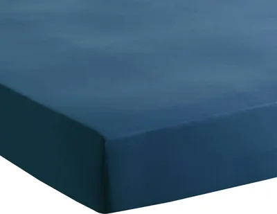 Produktbild von Traumschlaf Feinjersey Kinder-Baby Spannbetttuch 70x140 cm dunkelblau