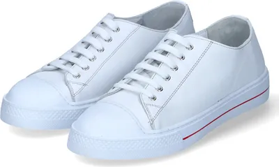 Produktbild von Andrea Conti Damen Low Sneaker/ Halbschuhe/ Schnürschuhe Weiß Glattleder Größe: 38