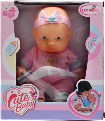 Produktbild von Babypuppe wie echt Neugeborenes 22cm in Rosa - Realistisches Design & Weich zum Kuscheln