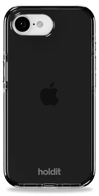 Image de Coque transparente Holdit pour Apple iPhone 17/16 - Noir