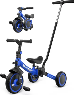 Produktbild von 7-in-1 Dreirad für Kinder - Blau