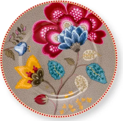 Produktbild von PIP STUDIO Blooming Tales Fantasy Khaki Teller 17cm