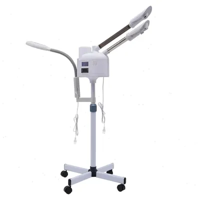Produktbild von Nano-Mist Gesichtsdampfer - PTC338 3-in-1 Gesichtssauna - Heiß- & Kaltnebel - Smart Touchscreen - Tiefenreinigung - 220 V EU-Stecker - Weiß