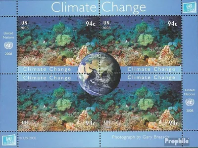 Produktbild von Briefmarken UNO - New York 2008 Mi Block30 (kompl.Ausg.) gestempelt Klimawandel