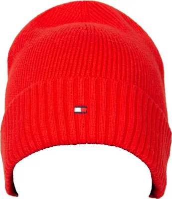 Produktbild von Herrenhut TOMMY HILFIGER Kappe mit Manschette und gesticktem Logo Artikel XM0XM02506, UNICA - ONE SIZE, Cotone 95%,Cashmere 5%