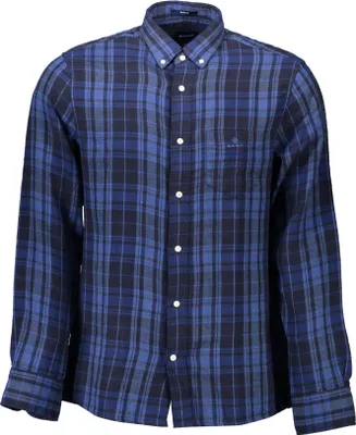 Produktbild von GANT BLAUES LANGARM-HEMD FÜR HERREN : Farbe - Blau, Größe - S Größe: S Farbe: Blau
