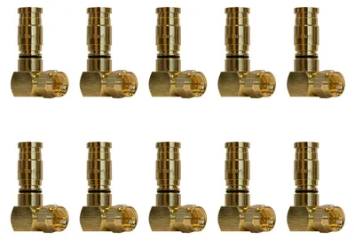 Produktbild von 10x PremiumX XCon G1-90 Kompressionsstecker Winkelstecker F-Kompressionsstecker