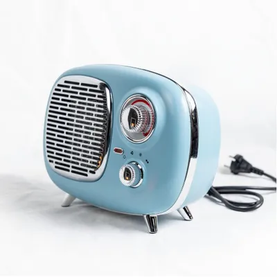 Obrázok produktu pre Keramický radiátor Radio 50, prenosný model v retro štýle s nastaviteľným termostatom, 750–1500 W