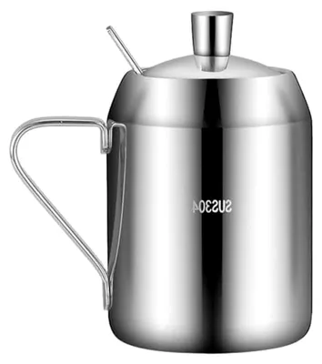 Produktbild von Edelstahl-gewürzglas, Gewürzbehälter Deckel Und Löffel, Salz, Pfeffer, Gewürztopf, Heimküchenwerkzeug Für Salz, Zucker, Kaffee