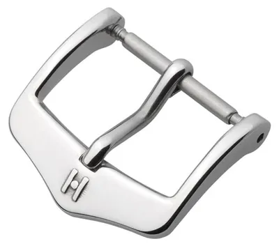 Produktbild von Hirsch Classic Silber Edelstahl Schnalle für Uhrenarmband 16 mm Ref BC1002-2-16