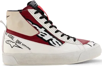 Image de Chaussures de moto Alpinestars Stella Stated Flair pour femme, blanc/rouge, taille 9