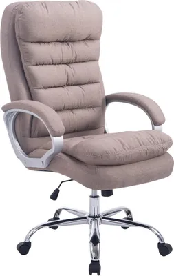 Productafbeelding van CLP bureaustoel XXL Vancouver, bekleding van stof, draagvermogen tot 150 kg | Kleur: taupe