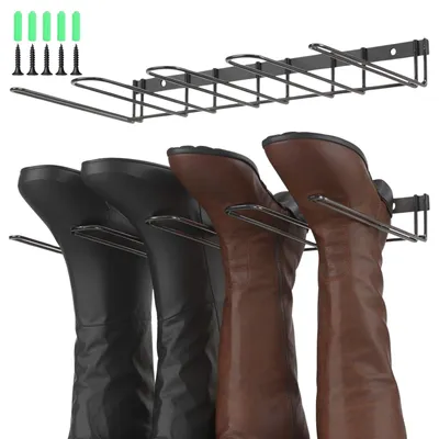Wandschuhregal 2er Set, Metall, 41,5x26x5 cm, für hohe Stiefel