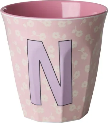 Immagine prodotto di Tazza in melamina Rice Medium Letters Flowers N