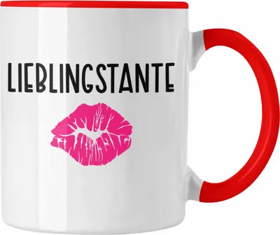 Produktbild von Trendation - Beste Tante Ever Tasse Geschenk Geburtstag Weihnachten Lustig Geschenkideen von Nichte Lieblingstante (Rot)