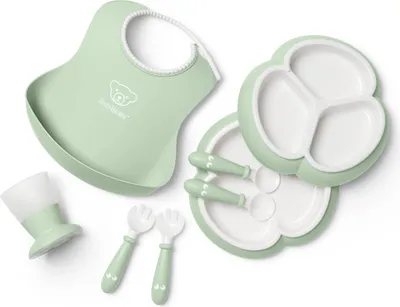 Produktbild von BABYBJÖRN Geschirrset 8 Teilig Pastellgrün