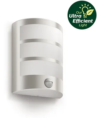 Obrázok produktu pre Philips 8720169263772, Vonkajšie nástenné osvetlenie, Nerezová oceľ, Kov, IP44, Patio, Záhrada, II
