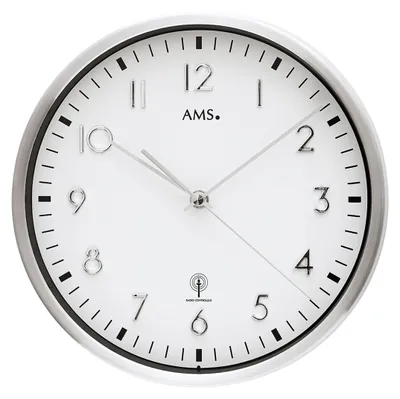 Produktbild von AMS Funk-Wanduhr, Funkwerk, D25x4cm, 5912