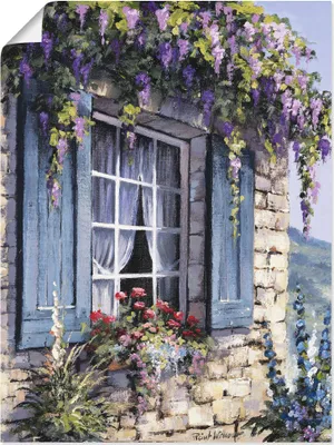 Produktbild von ARTland Poster Fenster I Größe: 90x120 cm