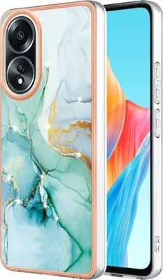 Image de Etui pour Oppo A58 4G, étui antichoc en TPU souple vert