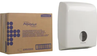 Immagine prodotto di Distributore di carta igienica Aquarius 6990 a 2 pieghe, bianco
